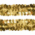 Тесьма с пайетками D16, шир. 30 мм/уп. 25+/-1 м, цвет золото - купить в Серове. Цена: 1 087.39 руб.