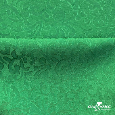 Ткань жаккард королевский, 100% полиэстр 180 г/м 2, шир.150 см, цв-зеленый - купить в Серове. Цена 293.39 руб.