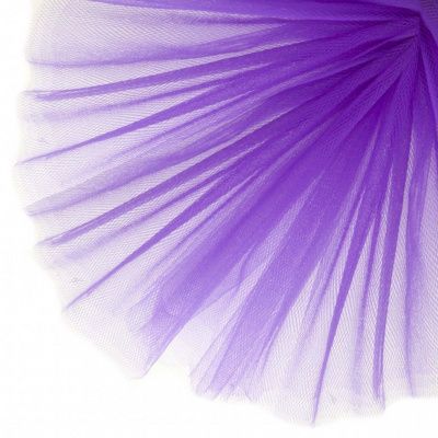 Фатин матовый 16-85, 12 гр/м2, шир.300см, цвет фиолетовый - купить в Серове. Цена 96.31 руб.