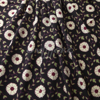 Плательная ткань "Фламенко" 10.1, 80 гр/м2, шир.150 см, принт растительный - купить в Серове. Цена 241.49 руб.