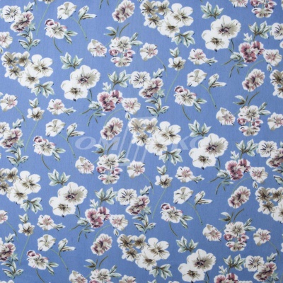 Плательная ткань "Фламенко" 12.1, 80 гр/м2, шир.150 см, принт растительный - купить в Серове. Цена 241.49 руб.