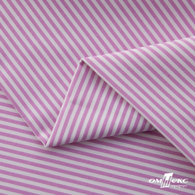 Ткань сорочечная Полоска Кенди, 115 г/м2, 58% пэ,42% хл, шир.150 см, цв.1-розовый, (арт.110) - купить в Серове. Цена 306.69 руб.