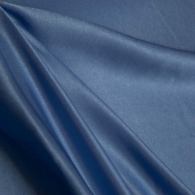 Поли креп-сатин 16-4132, 125 (+/-5) гр/м2, шир.150см, цвет голубой - купить в Серове. Цена 155.57 руб.