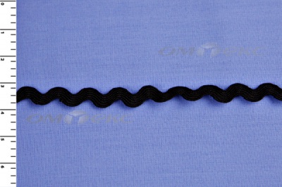 Тесьма плетеная "Вьюнчик"/черный - купить в Серове. Цена: 48.11 руб.