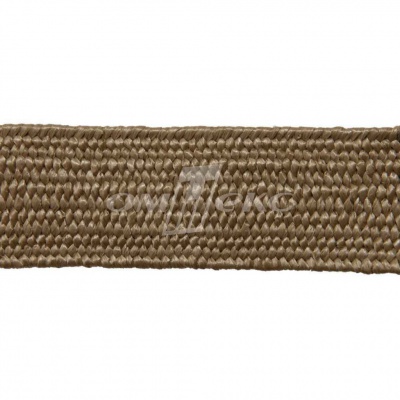 Тесьма отделочная полипропиленовая плетеная эластичная #2, шир. 40мм, цв.- соломенный - купить в Серове. Цена: 50.99 руб.