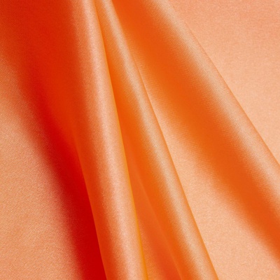 Поли креп-сатин 16-1543, 120 гр/м2, шир.150см, цвет персик - купить в Серове. Цена 155.57 руб.