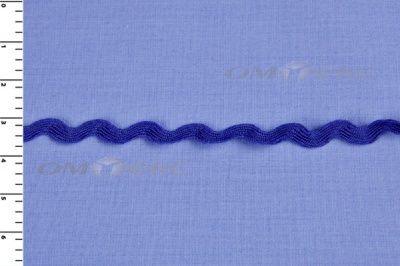 Тесьма плетеная "Вьюнчик"/синий - купить в Серове. Цена: 40.72 руб.