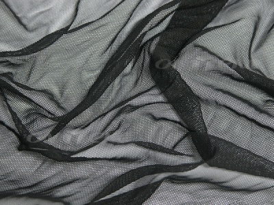 Сетка стрейч (7,81м/кг), 80 гр/м2, шир.160 см, цвет чёрный - купить в Серове. Цена 1 930.78 руб.