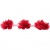 Тесьма плетеная "Рюш", упак. 9,14 м, цвет красный - купить в Серове. Цена: 46.82 руб.