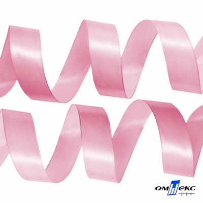 050-нежно-розовый Лента атласная упаковочная (В) 85+/-5гр/м2, шир.25 мм (1/2), 25+/-1 м - купить в Серове. Цена: 53.96 руб.
