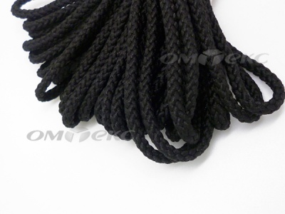 Шнур В-035 4 мм круп.плетение 100 м черный - купить в Серове. Цена: 156.40 руб.