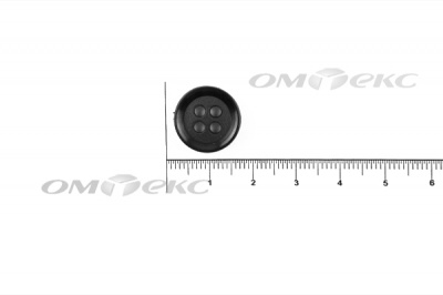 51400/15 мм (4 пр) черные пуговицы - купить в Серове. Цена: 0.67 руб.