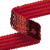 Тесьма с пайетками 3, шир. 20 мм/уп. 25+/-1 м, цвет красный - купить в Серове. Цена: 778.19 руб.