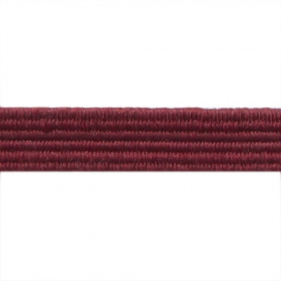 Резиновые нити с текстильным покрытием, шир. 6 мм ( упак.30 м/уп), цв.- 88-бордо - купить в Серове. Цена: 155.22 руб.