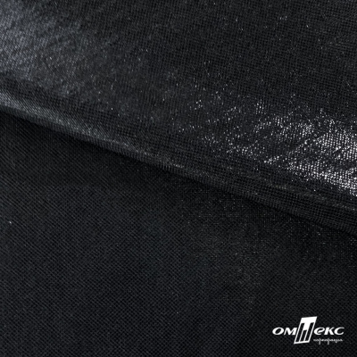 Трикотажное полотно голограмма, шир.140 см, #602 -чёрный/чёрный - купить в Серове. Цена 385.88 руб.