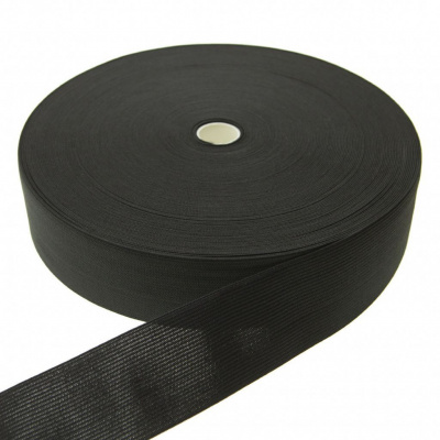 Резинка 35 мм (40 м)  черная бобина - купить в Серове. Цена: 395.72 руб.