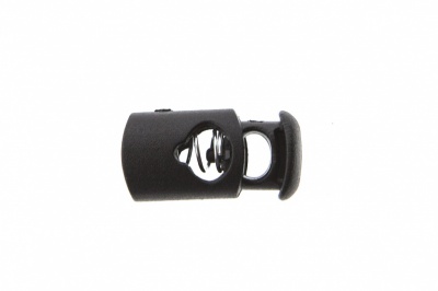 8021 Фиксатор пластиковый "Цилиндр", 20х10 мм, цвет чёрный - купить в Серове. Цена: 1.29 руб.