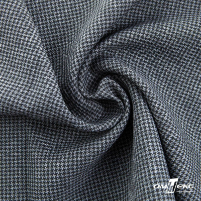 Ткань костюмная Пье-де-пуль 24013, 210 гр/м2, шир.150см, цвет чёрн/св.серый - купить в Серове. Цена 334.18 руб.