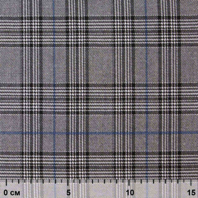 Ткань костюмная "Клер" 80% P, 16% R, 4% S, 200 г/м2, шир.150 см,#3 цв-серый/синий - купить в Серове. Цена 412.02 руб.