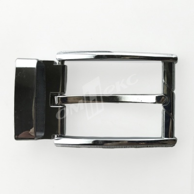 Пряжка металлическая для мужского ремня 845005А#2 (шир.ремня 40 мм), цв.-никель - купить в Серове. Цена: 110.29 руб.