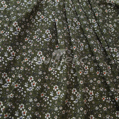 Плательная ткань "Фламенко" 11.2, 80 гр/м2, шир.150 см, принт растительный - купить в Серове. Цена 259.21 руб.