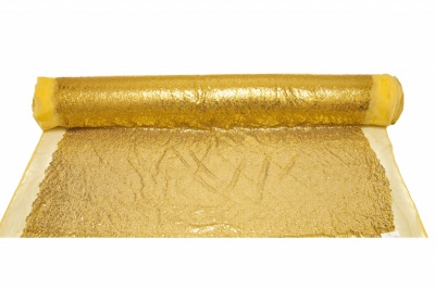 Сетка с пайетками №6, 188 гр/м2, шир.130см, цвет золото - купить в Серове. Цена 371.02 руб.