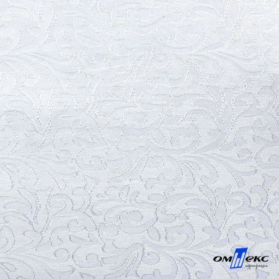 Ткань жаккард королевский, 100% полиэстр 180 г/м 2, шир.150 см, цв-белый - купить в Серове. Цена 296.39 руб.