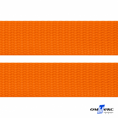 Оранжевый - цв.523 - Текстильная лента-стропа 550 гр/м2 ,100% пэ шир.50 мм (боб.50+/-1 м) - купить в Серове. Цена: 797.67 руб.