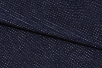 Ткань джинсовая №96, 160 гр/м2, шир.148см, цвет т.синий - купить в Серове. Цена 350.42 руб.