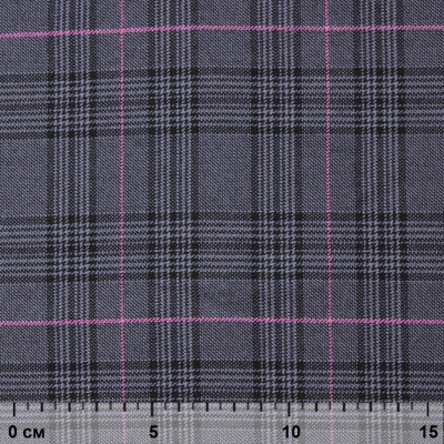 Ткань костюмная "Клер" 80% P, 16% R, 4% S, 200 г/м2, шир.150 см,#7 цв-серый/розовый - купить в Серове. Цена 412.02 руб.