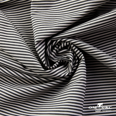 Ткань сорочечная Полоска Кенди, 115 г/м2, 58% пэ,42% хл, шир.150 см, цв.6-черный, (арт.110) - купить в Серове. Цена 306.69 руб.