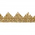 Тесьма металлизированная 0384-0240, шир. 40 мм/уп. 25+/-1 м, цвет золото - купить в Серове. Цена: 490.74 руб.