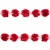 Тесьма плетеная "Рюш", упак. 9,14 м, цвет красный - купить в Серове. Цена: 46.82 руб.
