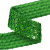 Тесьма с пайетками D4, шир. 35 мм/уп. 25+/-1 м, цвет зелёный - купить в Серове. Цена: 1 308.30 руб.