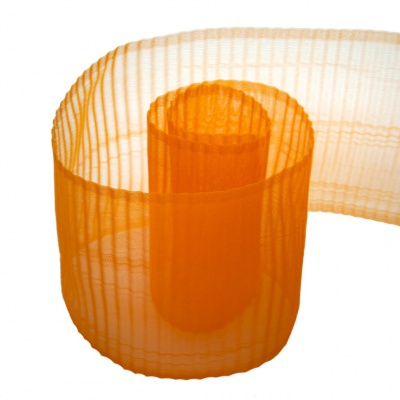 Лента капроновая "Гофре", шир. 110 мм/уп. 50 м, цвет оранжевый - купить в Серове. Цена: 26.93 руб.