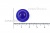 Пуговица поварская "Пукля", 10 мм, цвет синий - купить в Серове. Цена: 5.66 руб.