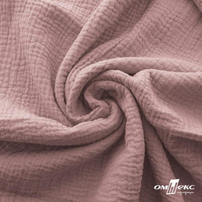 Ткань Муслин, 100% хлопок, 125 гр/м2, шир. 135 см   Цв. Пудра Розовый   - купить в Серове. Цена 388.08 руб.