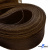 Регилиновая лента, шир.65мм, (уп.25 ярд), цв.- коричневый - купить в Серове. Цена: 499.43 руб.