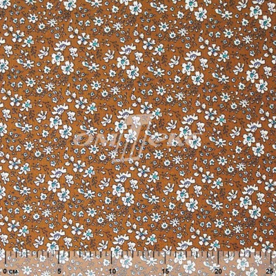 Плательная ткань "Фламенко" 11.1, 80 гр/м2, шир.150 см, принт растительный - купить в Серове. Цена 239.03 руб.