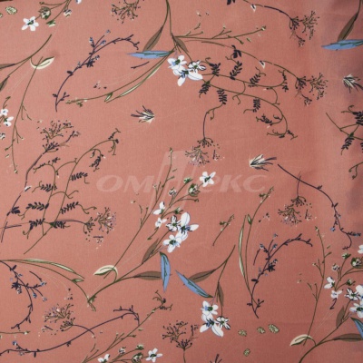Плательная ткань "Фламенко" 2.1, 80 гр/м2, шир.150 см, принт растительный - купить в Серове. Цена 311.05 руб.