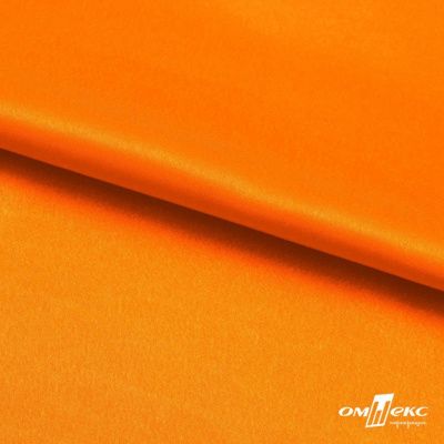 Поли креп-сатин 15-1263, 125 (+/-5) гр/м2, шир.150см, цвет оранжевый - купить в Серове. Цена 155.57 руб.