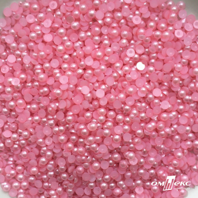 0404-5146G-Полубусины пластиковые круглые "ОмТекс", 4 мм, (уп.50гр=2500+/-10шт), цв.101-св.розовый - купить в Серове. Цена: 63.50 руб.