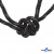 Шнурки #3-10, круглые с наполнителем 130 см, светоотражающие, цв.-чёрный - купить в Серове. Цена: 75.38 руб.