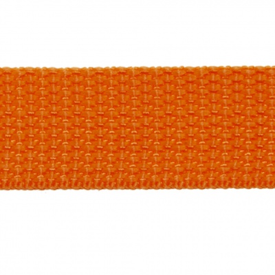 Стропа текстильная, шир. 25 мм (в нам. 50+/-1 ярд), цвет оранжевый - купить в Серове. Цена: 409.94 руб.