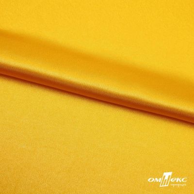 Поли креп-сатин 13-0859, 125 (+/-5) гр/м2, шир.150см, цвет жёлтый - купить в Серове. Цена 155.57 руб.