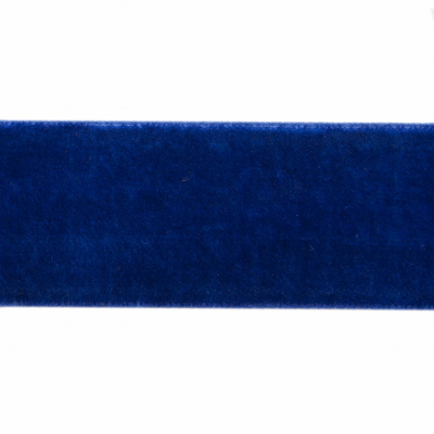Лента бархатная нейлон, шир.25 мм, (упак. 45,7м), цв.74-василек - купить в Серове. Цена: 981.09 руб.