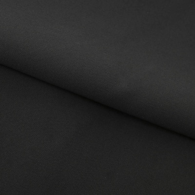 Костюмная ткань "Элис", 220 гр/м2, шир.150 см, цвет чёрный - купить в Серове. Цена 308 руб.