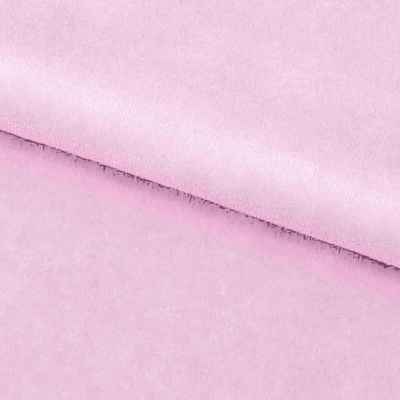 Велюр JS LIGHT 1, 220 гр/м2, шир.150 см, (3,3 м/кг), цвет бл.розовый - купить в Серове. Цена 1 055.34 руб.