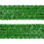 Тесьма с пайетками D4, шир. 35 мм/уп. 25+/-1 м, цвет зелёный - купить в Серове. Цена: 1 308.30 руб.