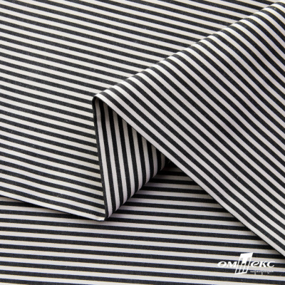 Ткань сорочечная Полоска Кенди, 115 г/м2, 58% пэ,42% хл, шир.150 см, цв.6-черный, (арт.110) - купить в Серове. Цена 306.69 руб.